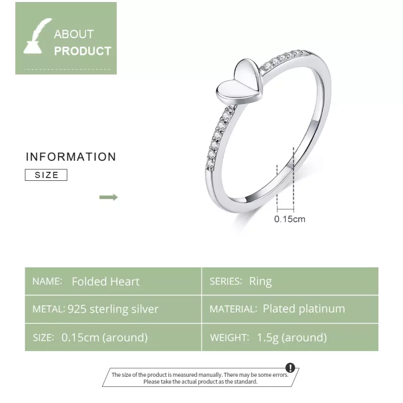 (imagen para) Anillo de Estilo Pandora de Destellos y Corazones - BSR121 - Ver 3