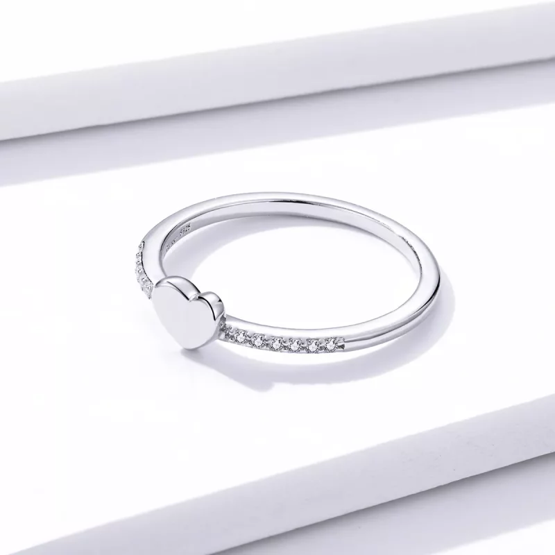 (imagen para) Anillo de Estilo Pandora de Destellos y Corazones - BSR121 - Ver 6