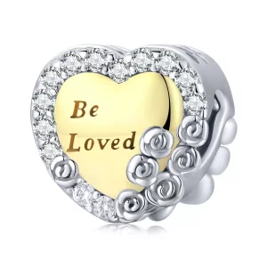 Charm de Corazón al Estilo Pandora - BSC500 (imagen para) Charm de Corazón al Estilo Pandora - BSC500