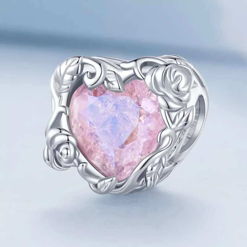 (imagen para) Charm de corazón de amor estilo Pandora - BSC836 - Ver 2