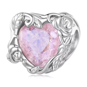 (imagen para) Charm de corazón de amor estilo Pandora - BSC836