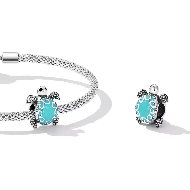 (imagen para) Charm de estilo Pandora con tortuga marina - SCC2318 - Ver 4