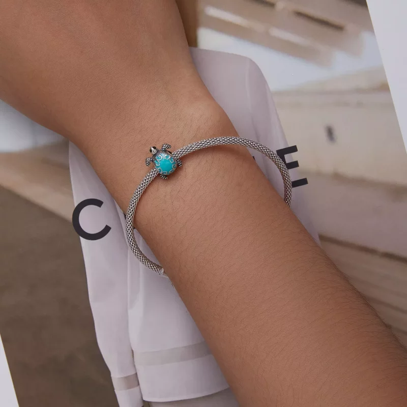 (imagen para) Charm de estilo Pandora con tortuga marina - SCC2318 - Ver 6
