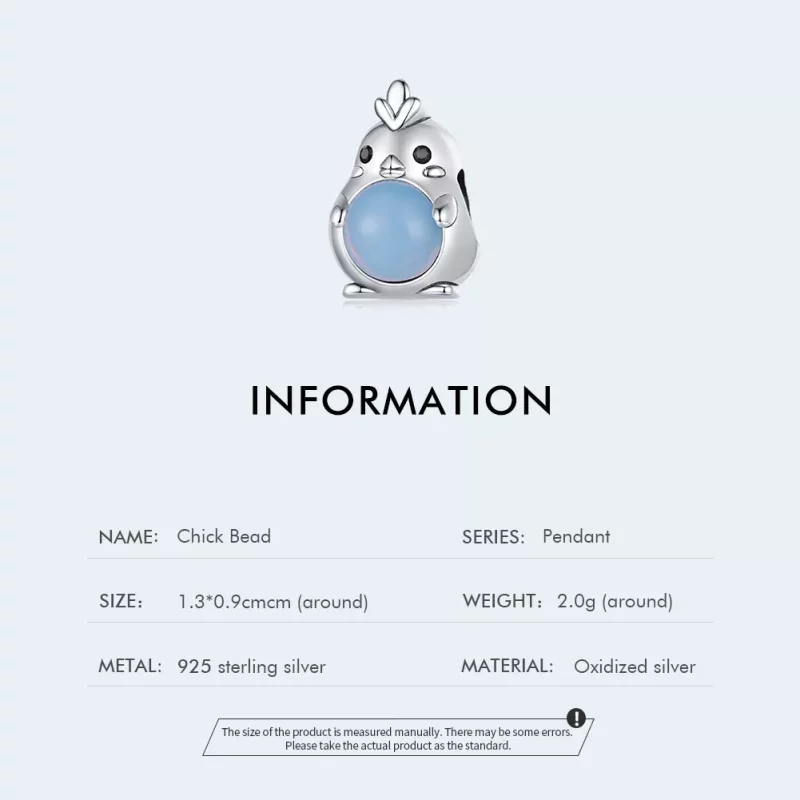 (imagen para) Charm de Estilo Pandora de Pollo - SCC2409 - Ver 4
