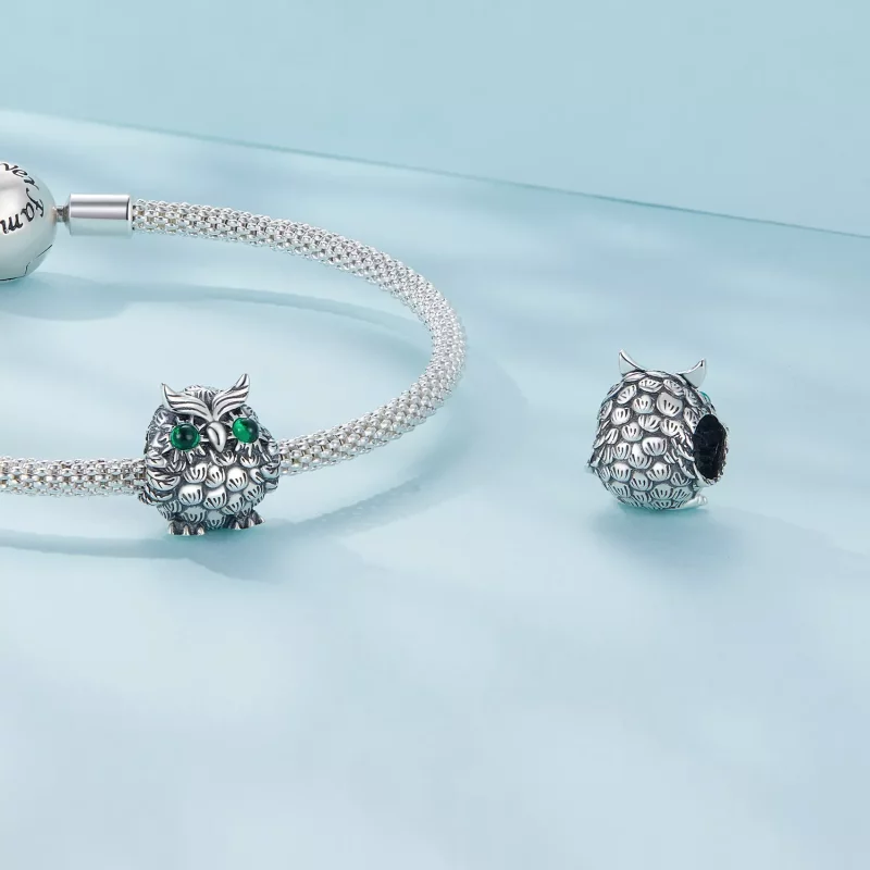 (imagen para) Charm de Graduación de Búho al Estilo Pandora - SCC2542 - Ver 4
