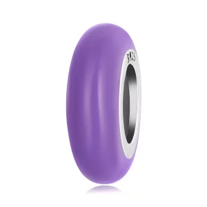 Charm del estilo Pandora en color morado - SCC1450-VT (imagen para) Charm del estilo Pandora en color morado - SCC1450-VT