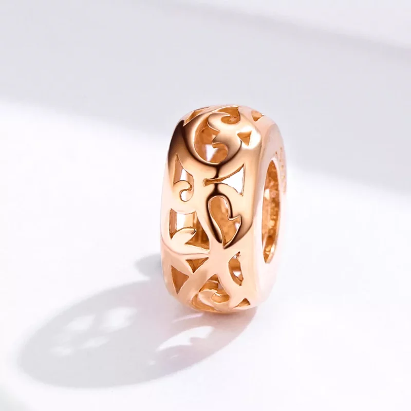 (imagen para) Charm en estilo Pandora en color oro rosa - SCC716-C - Ver 3
