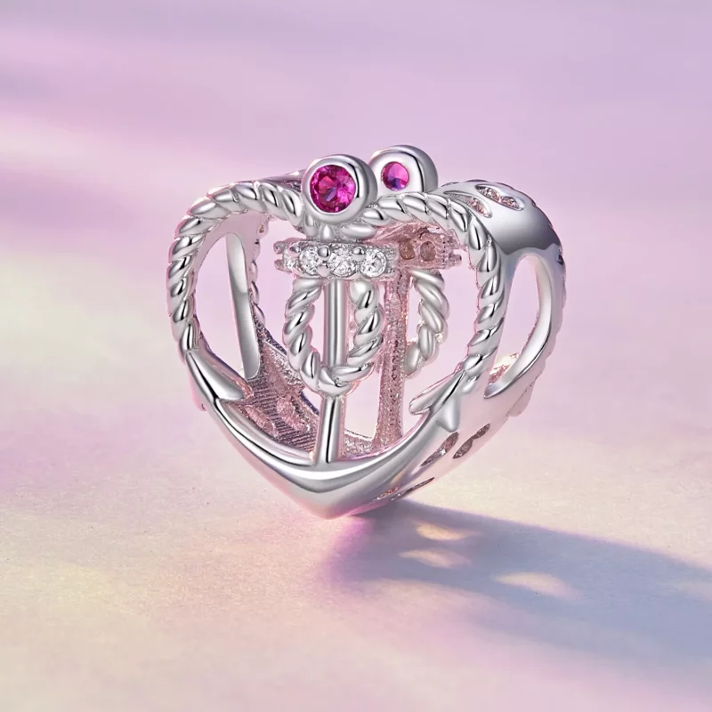 (imagen para) Charm estilo Pandora con ancla - BSC773 - Ver 2