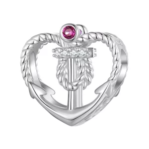 Charm estilo Pandora con ancla - BSC773 (imagen para) Charm estilo Pandora con ancla - BSC773