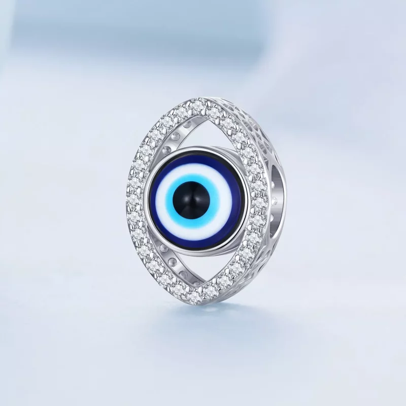 (imagen para) Charm estilo Pandora con ojo turco - BSC729 - Ver 2
