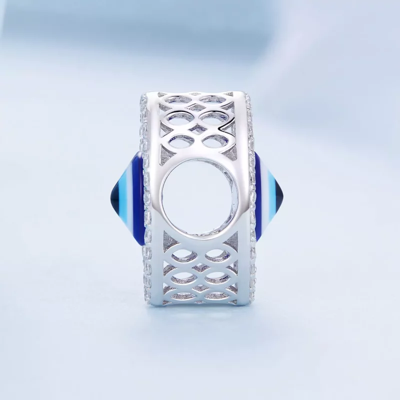 (imagen para) Charm estilo Pandora con ojo turco - BSC729 - Ver 3