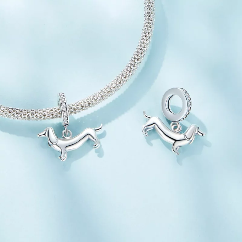 (imagen para) Charm estilo Pandora de Dachshund - SCC2561 - Ver 4