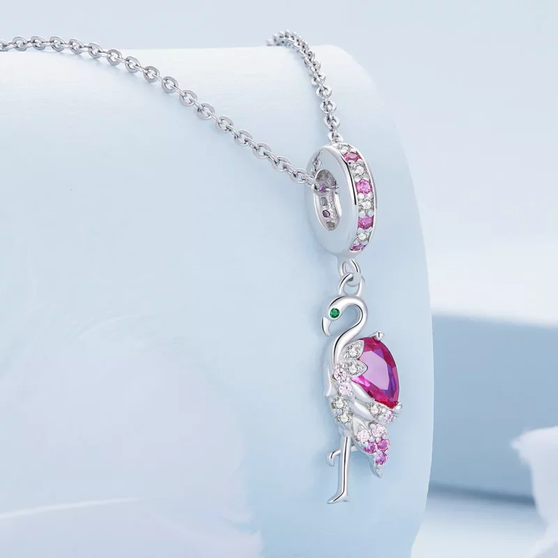 (imagen para) Charm estilo Pandora de flamenco - BSC833 - Ver 2