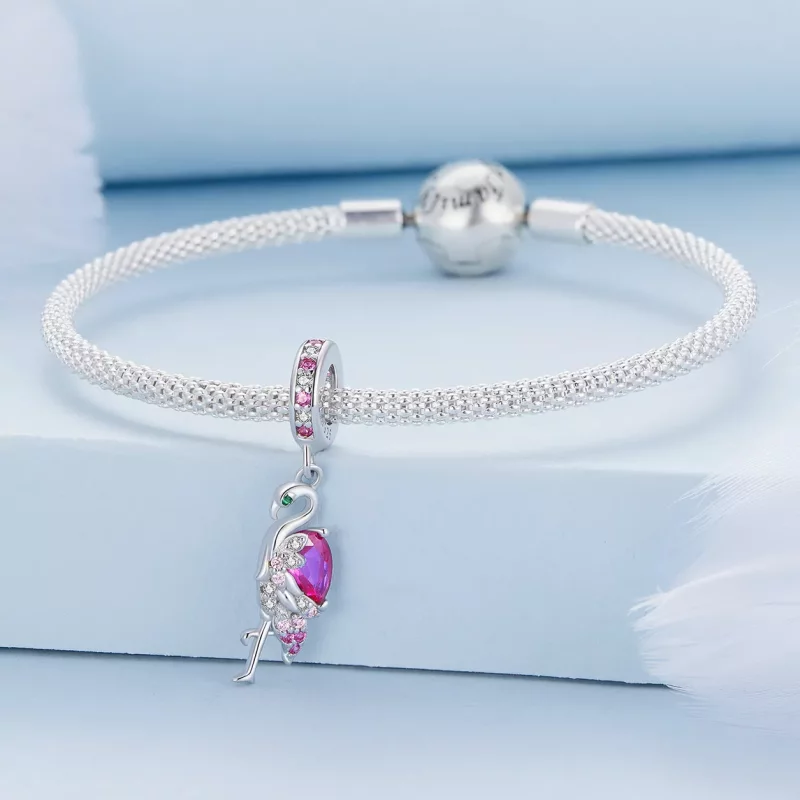 (imagen para) Charm estilo Pandora de flamenco - BSC833 - Ver 3