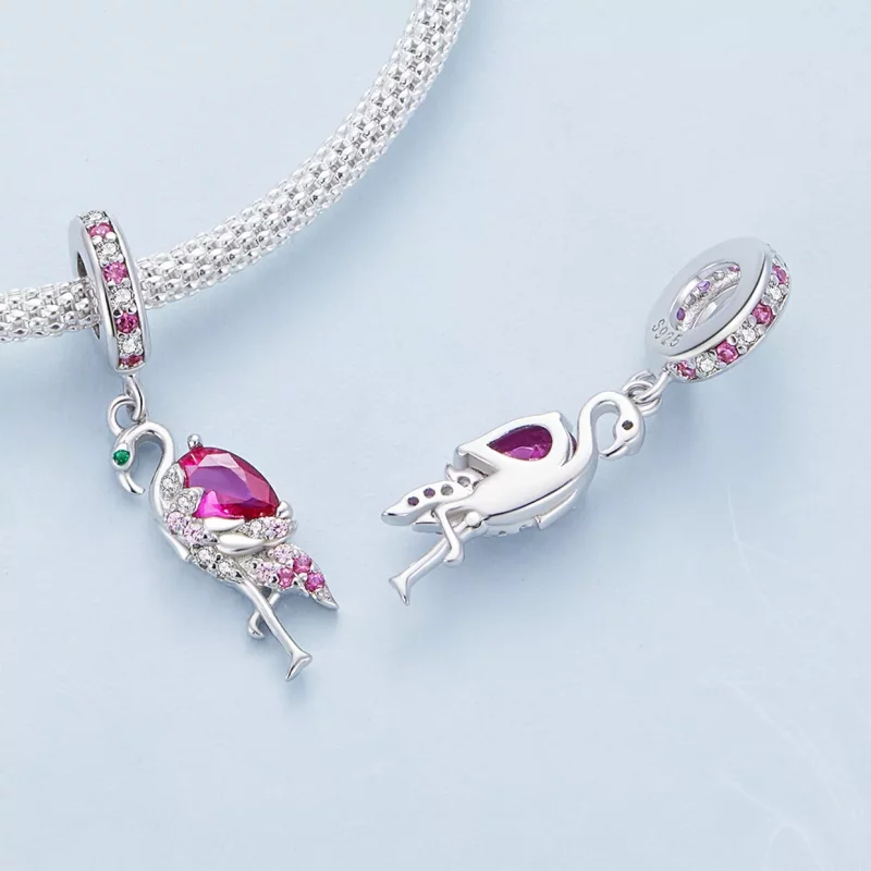 (imagen para) Charm estilo Pandora de flamenco - BSC833 - Ver 4