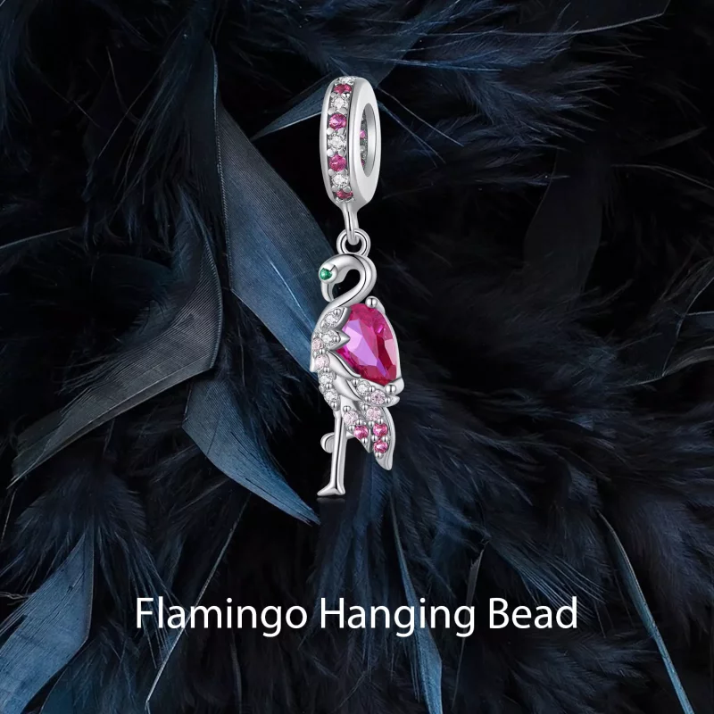 (imagen para) Charm estilo Pandora de flamenco - BSC833 - Ver 6