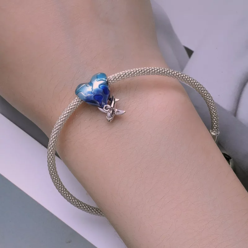 (imagen para) Charm estilo Pandora de globo terráqueo - SCC2481 - Ver 5