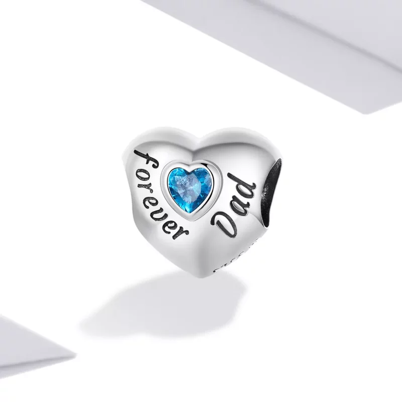 (imagen para) Charm estilo Pandora En memoria de papá - BSC562-BU - Ver 2