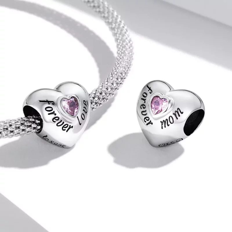 (imagen para) Charm estilo Pandora Forever Mom - BSC562-PK - Ver 4