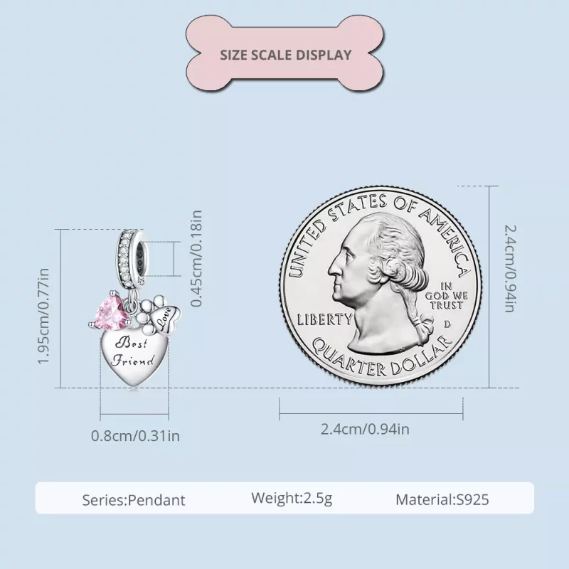 (imagen para) Charm Pandora Style Forever Friends - SCC2436 - Ver 6