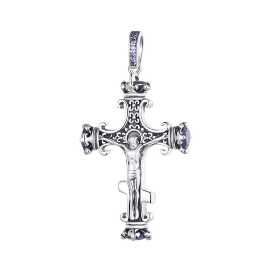 (imagen para) Colgante de cruz de estilo Pandora - SCP064