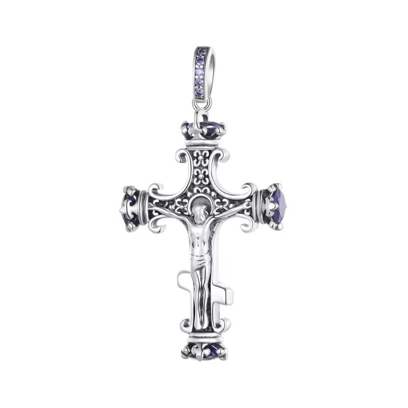 (imagen para) Colgante de cruz de estilo Pandora - SCP064