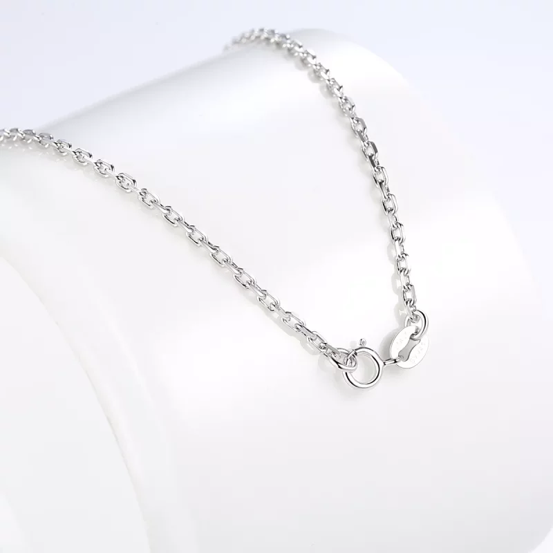 (imagen para) Collar de cadena estilo Pandora en plata - SCA007 - Ver 5