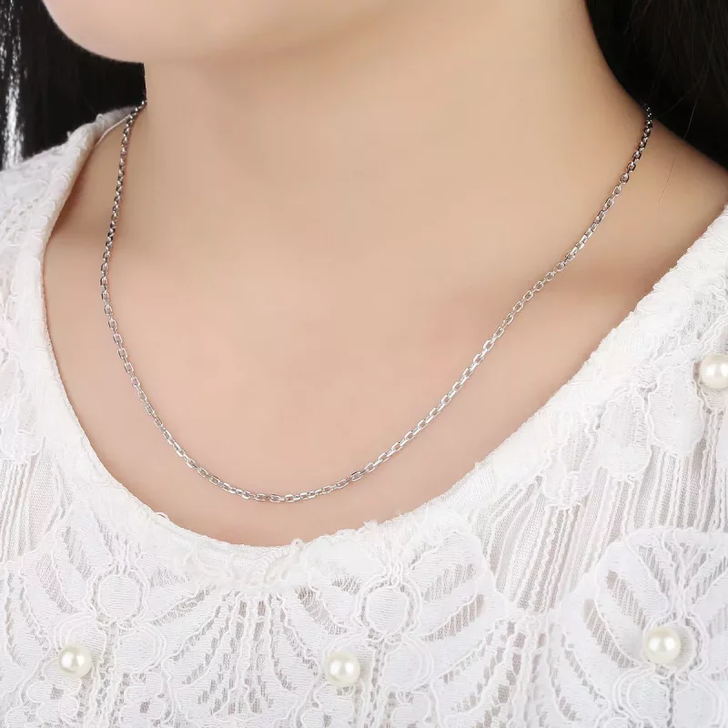 (imagen para) Collar de cadena estilo Pandora en plata - SCA007 - Ver 8