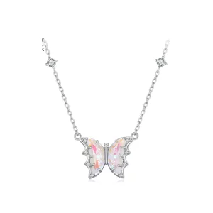 (imagen para) Collar de estilo Pandora con mariposa - BSN345