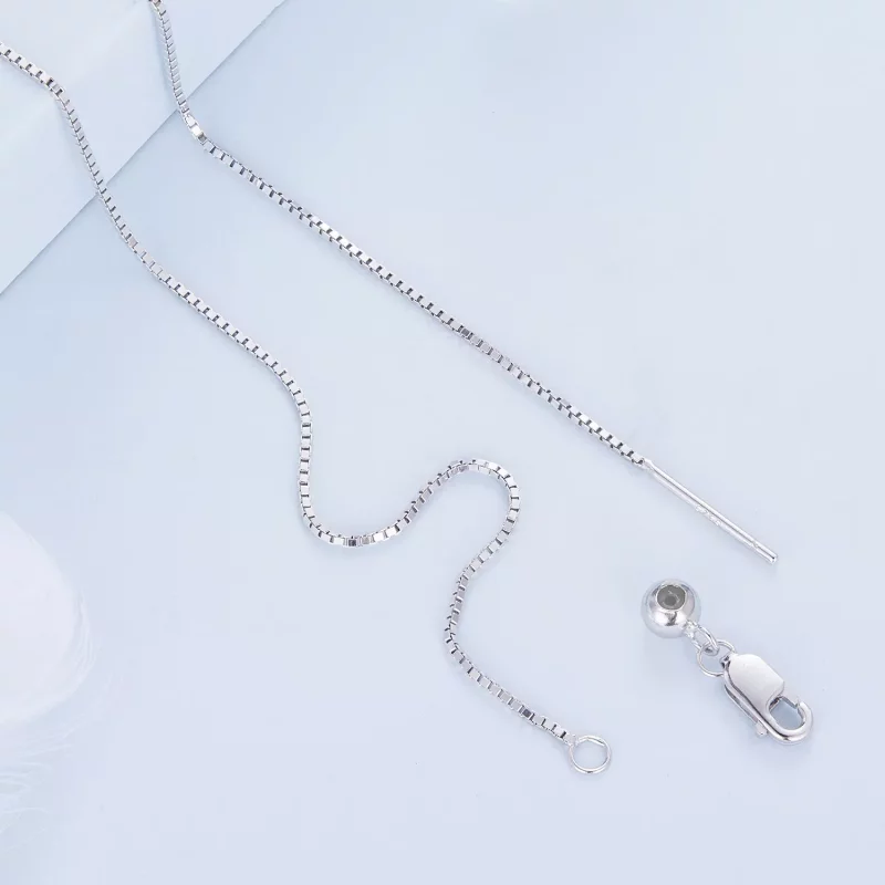 (imagen para) Collar de estilo Pandora con zafiro - BSN281 - Ver 5
