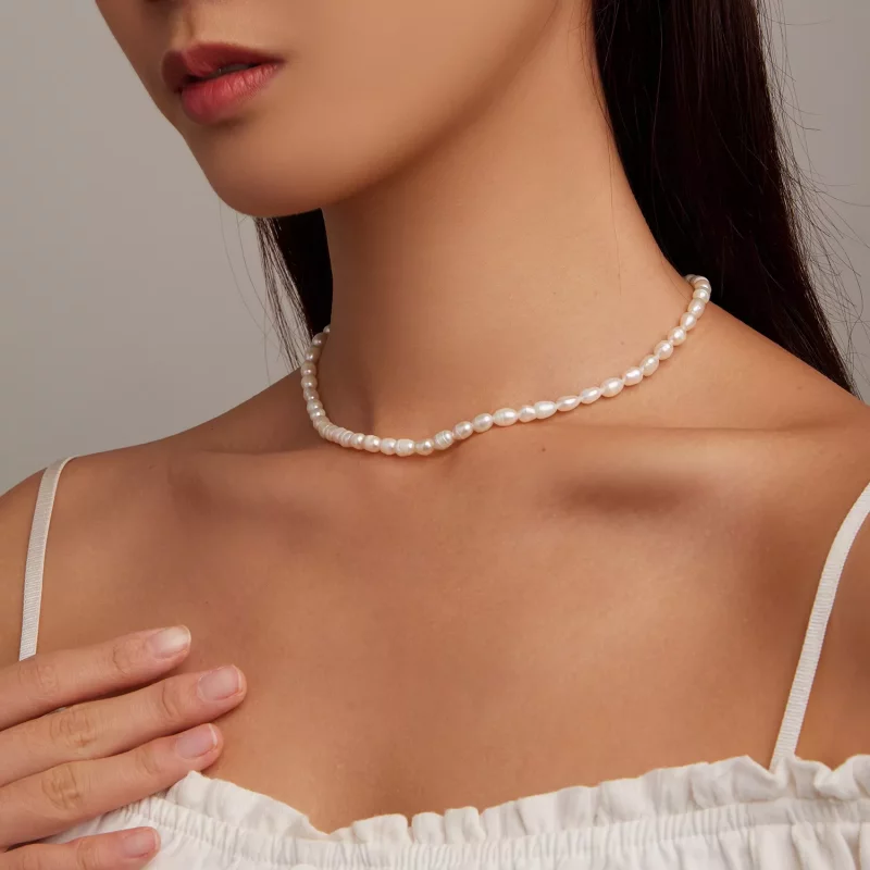 (imagen para) Collar de perlas estilo Pandora - BSN272 - Ver 7
