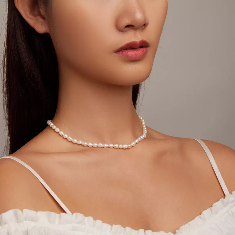 (imagen para) Collar de perlas estilo Pandora - BSN272 - Ver 8