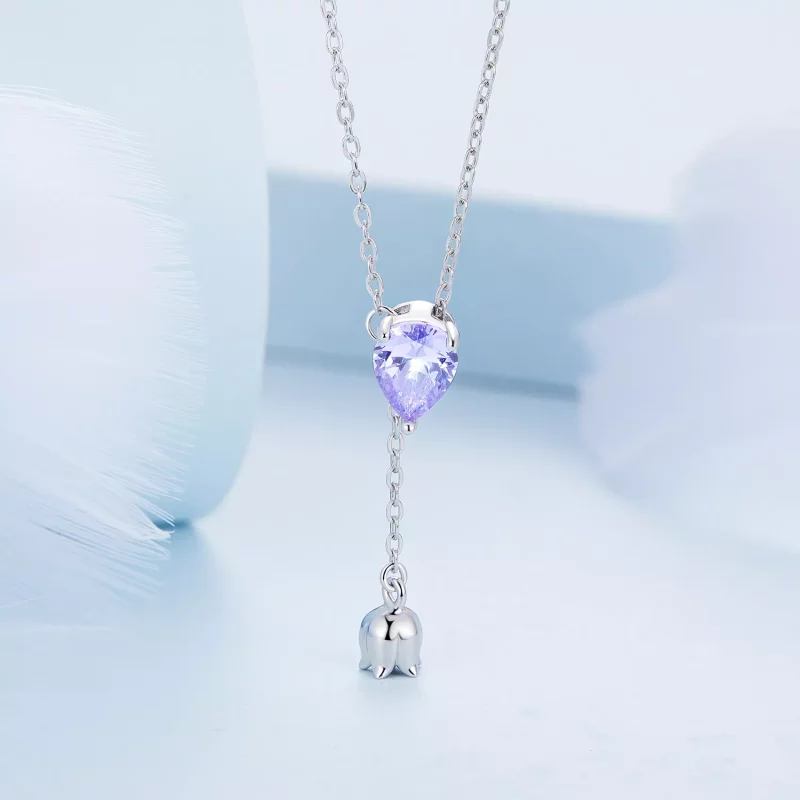 (imagen para) Collar estilo Pandora con amatista - BSN271 - Ver 3