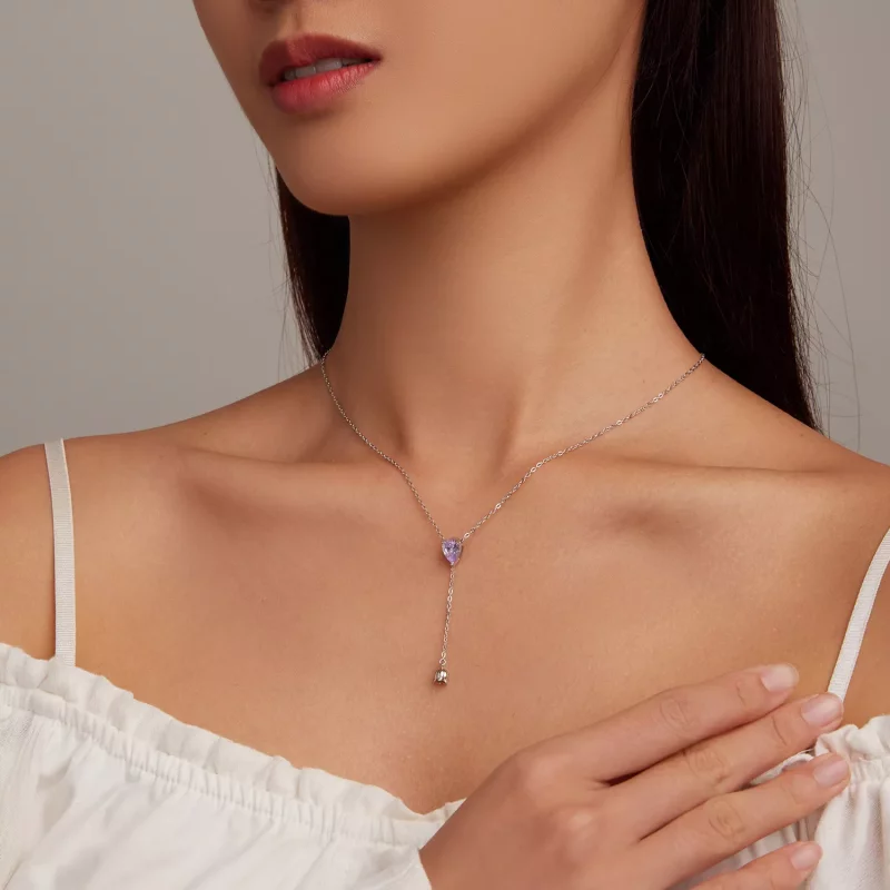 (imagen para) Collar estilo Pandora con amatista - BSN271 - Ver 6