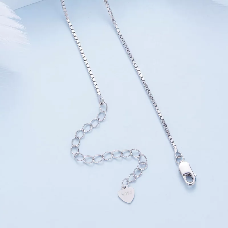 (imagen para) Collar estilo Pandora con corazón dibujado a mano - BSN341 - Ver 4