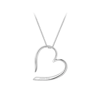 (imagen para) Collar estilo Pandora con corazón dibujado a mano - BSN341