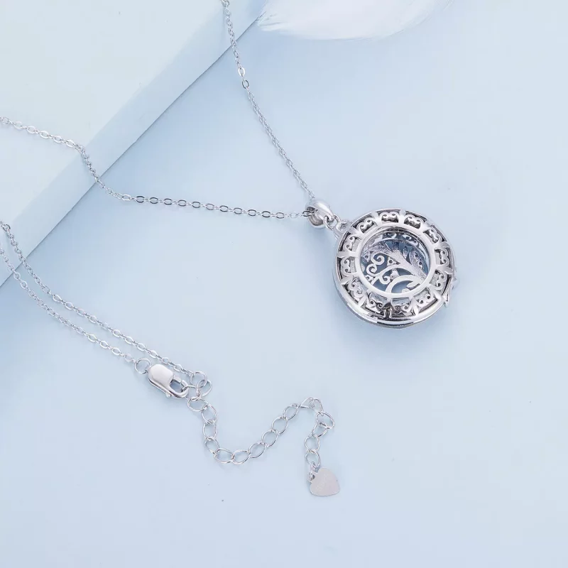 (imagen para) Collar estilo Pandora con círculo de familia - BSN315 - Ver 4