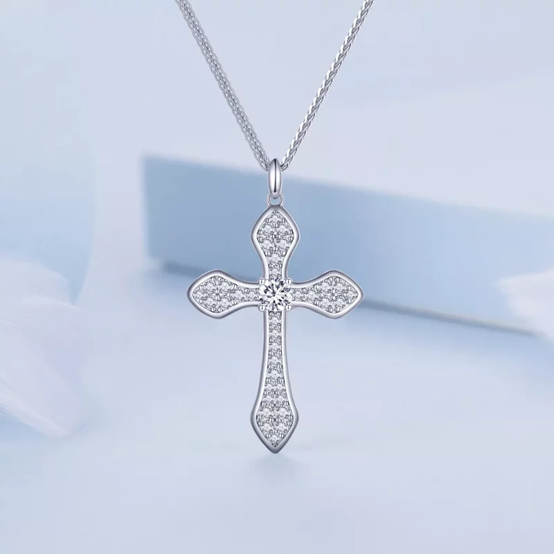 (imagen para) Collar estilo Pandora con cruz - BSN303 - Ver 3