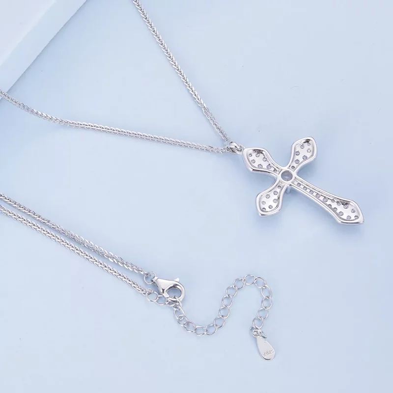 (imagen para) Collar estilo Pandora con cruz - BSN303 - Ver 4
