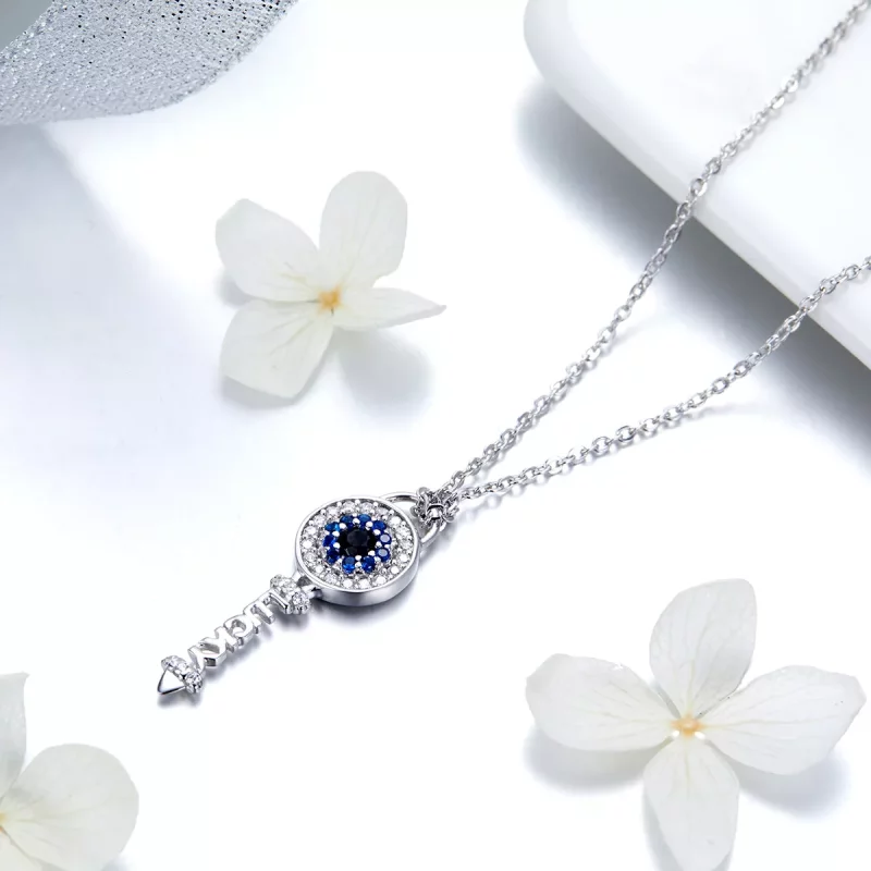 (imagen para) Collar estilo Pandora con llave - BSN013 - Ver 4