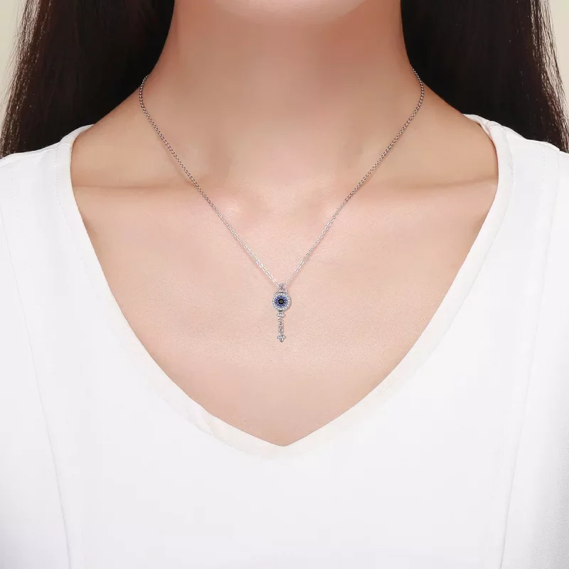 (imagen para) Collar estilo Pandora con llave - BSN013 - Ver 7
