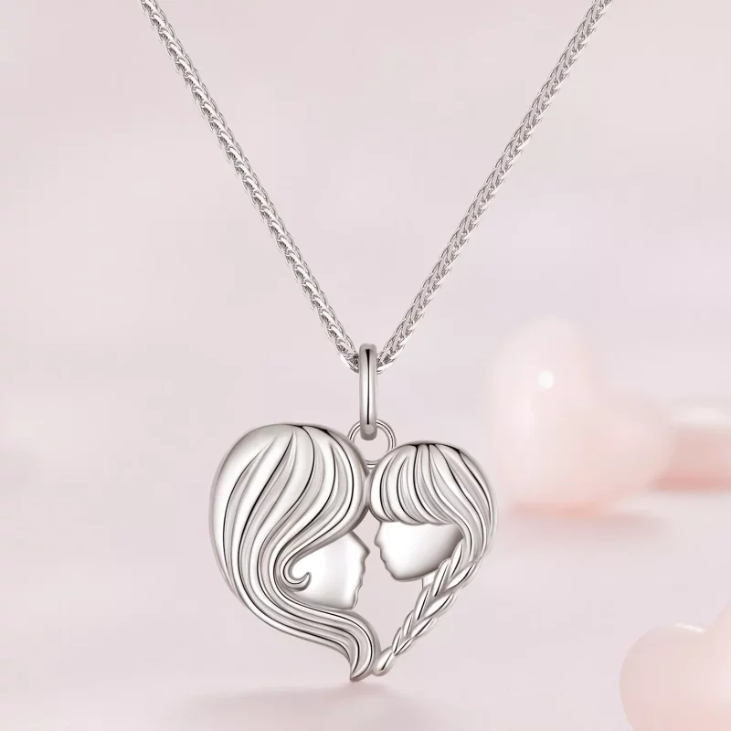 (imagen para) Collar estilo Pandora Madre e Hija - BSN324 - Ver 3