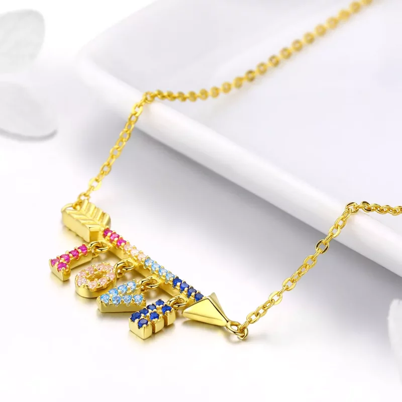 (imagen para) Collar inicial estilo Pandora - BSN011 - Ver 3