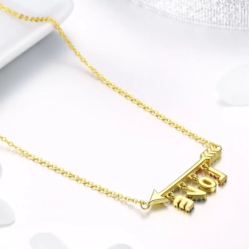(imagen para) Collar inicial estilo Pandora - BSN011 - Ver 4