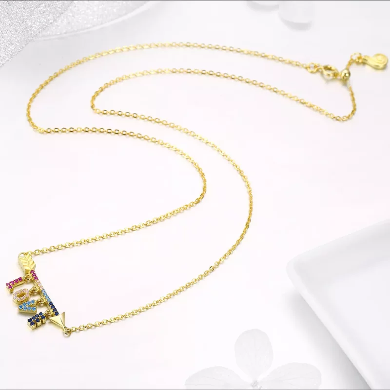 (imagen para) Collar inicial estilo Pandora - BSN011 - Ver 5