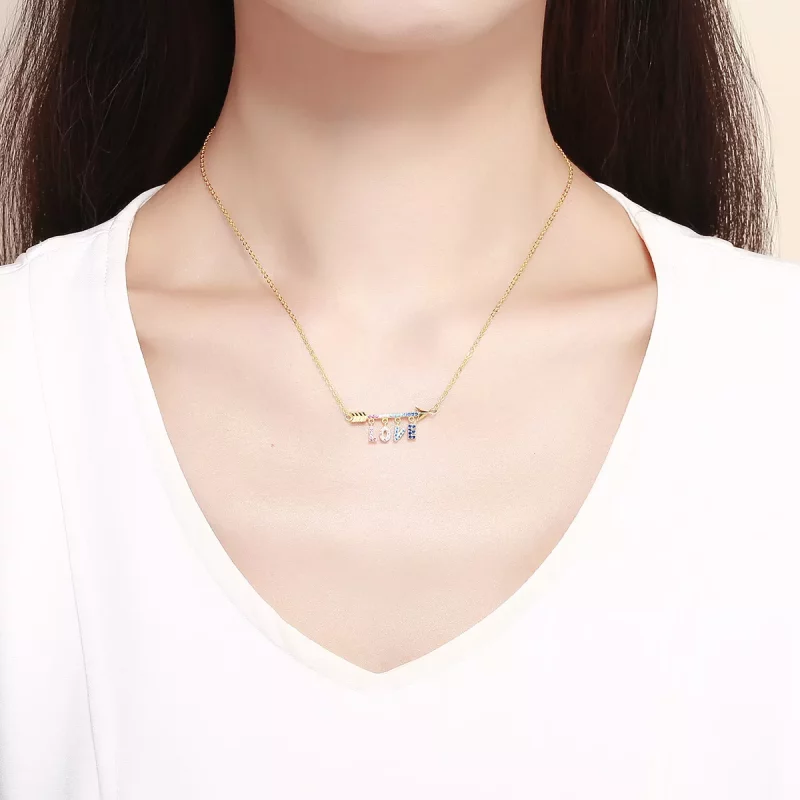 (imagen para) Collar inicial estilo Pandora - BSN011 - Ver 6