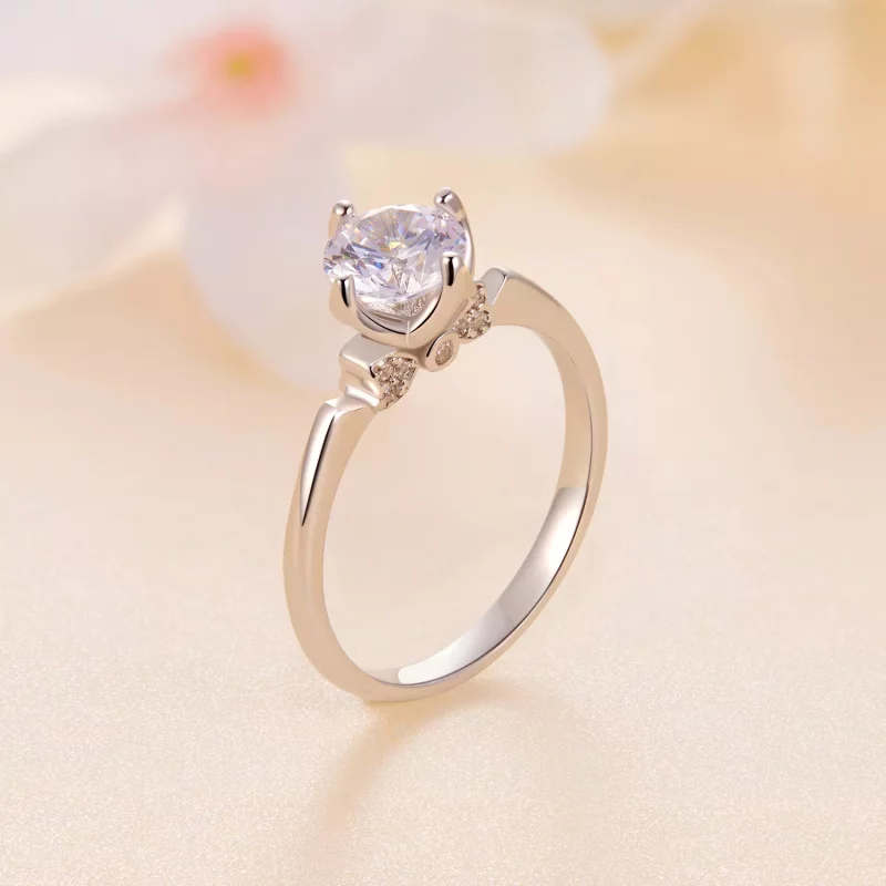 (imagen para) Encanto de Anillo de Boda Estilo Pandora - MSR024 - Ver 6