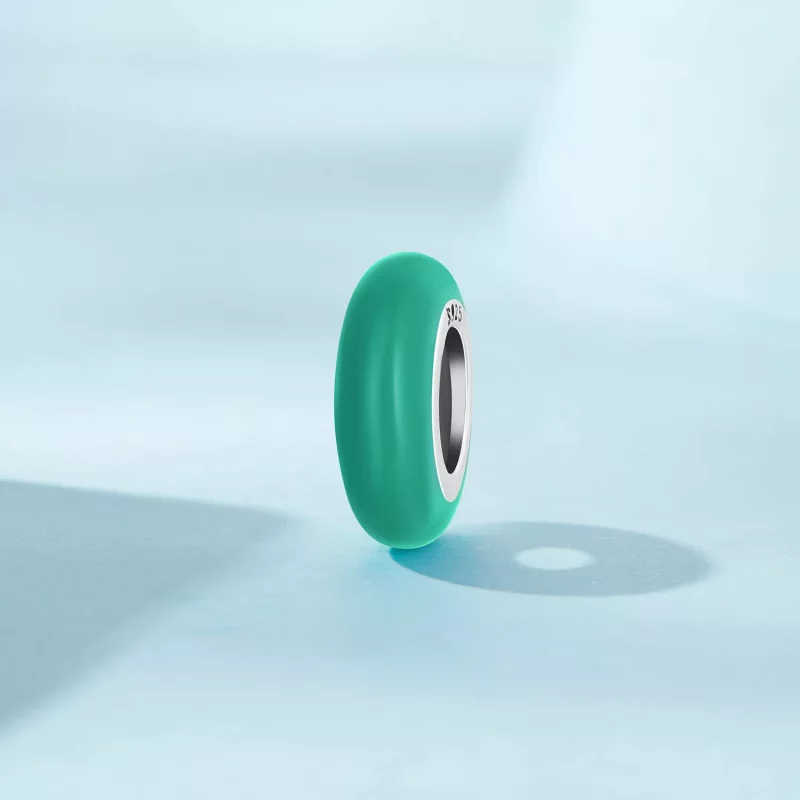 (imagen para) Espaciador de estilo Pandora verde - SCC1450-TQ - Ver 2