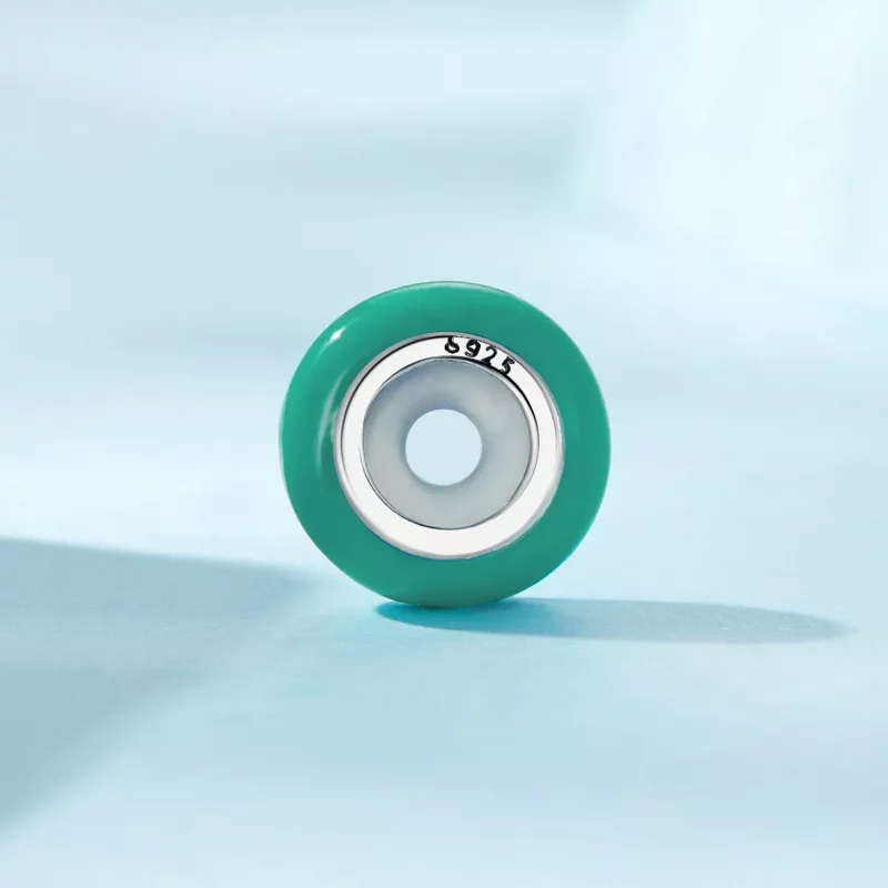 (imagen para) Espaciador de estilo Pandora verde - SCC1450-TQ - Ver 3