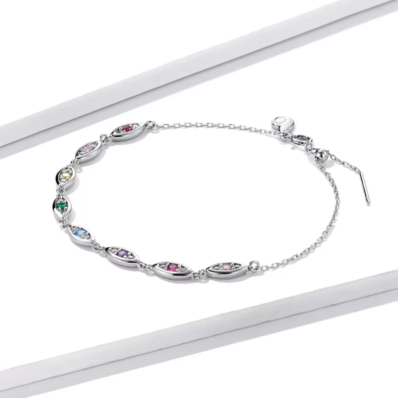 (imagen para) Pulsera Brillante de Estilo Pandora - BSB087 - Ver 3